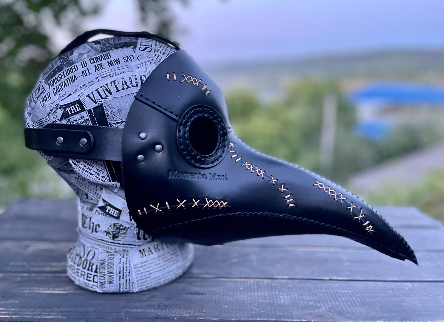 Plague Doctor Mask “Memento Mori” edition