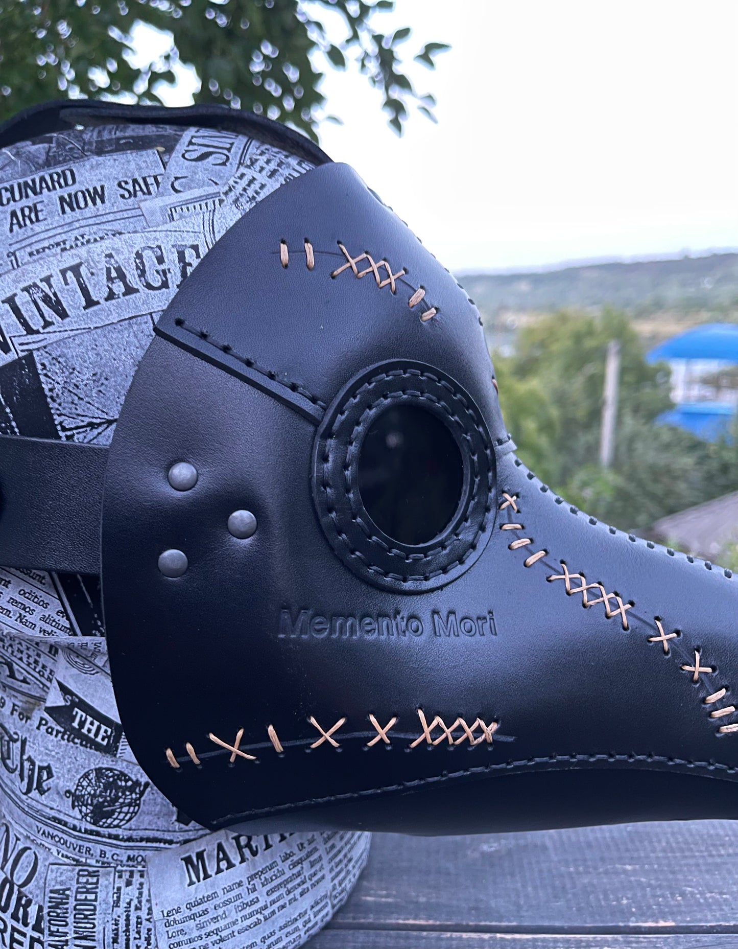 Plague Doctor Mask “Memento Mori” edition