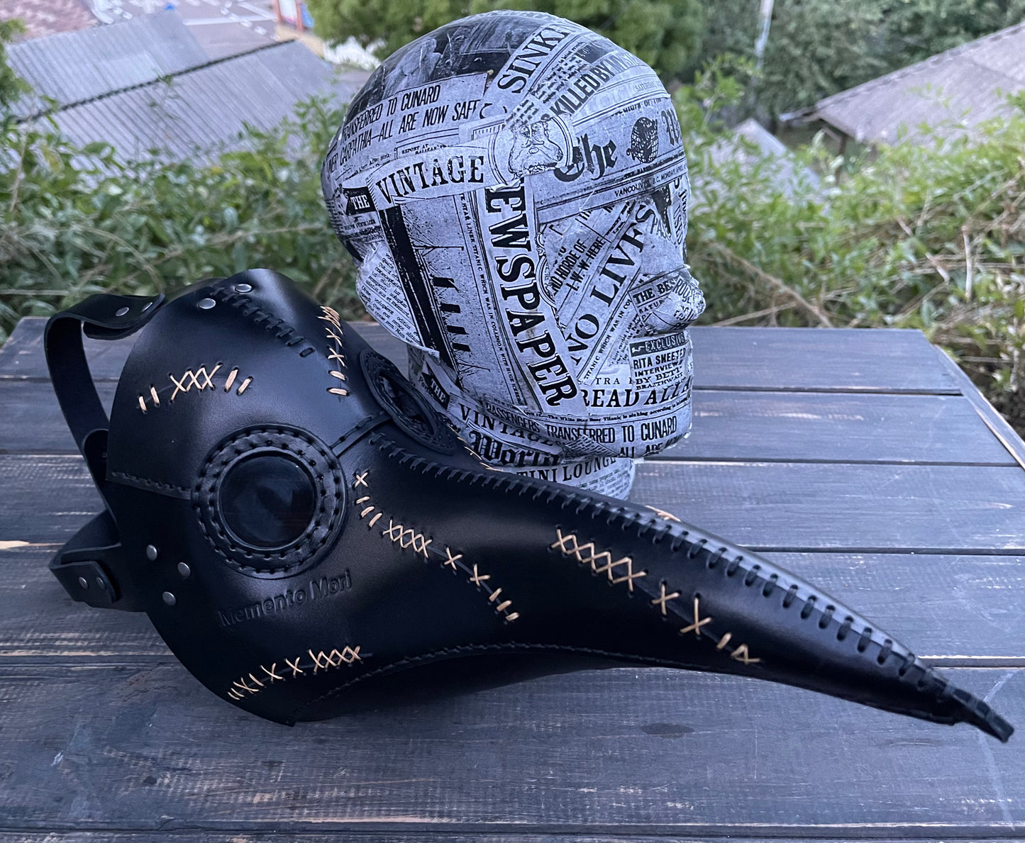 Plague Doctor Mask “Memento Mori” edition