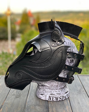 Leather Horse Mask