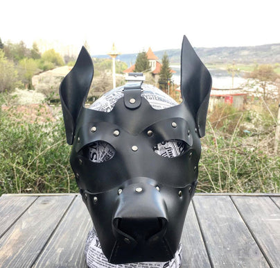 Leather Dog mask