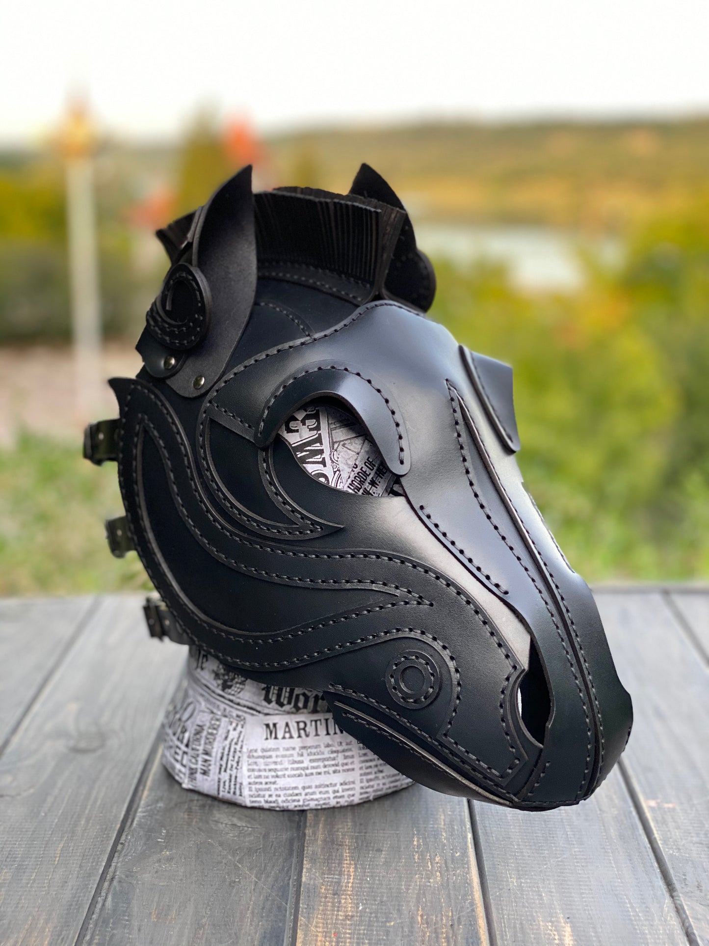 Leather Horse Mask